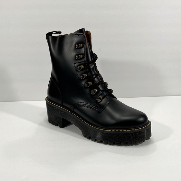 New Dr Martens Leona vintage smooth leather boots - Picture 4 of 14